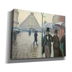 Paris Street; Rainy Day by Gustave Caillebotte (18"H x 26"W x 0.75"D)