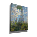 Woman with a Parasol by Claude Monet (20"H x 24"W x 0.75"D)