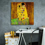 The Kiss by Gustav Klimt (18"H x 18"W x 0.75"D)