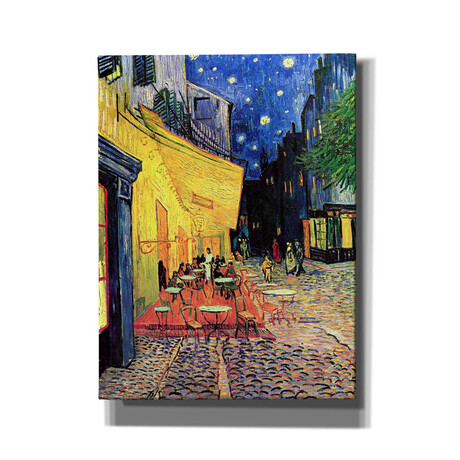 Cafe Terrace at Night by Vincent van Gogh (24"H x 20"W x 0.75"D)