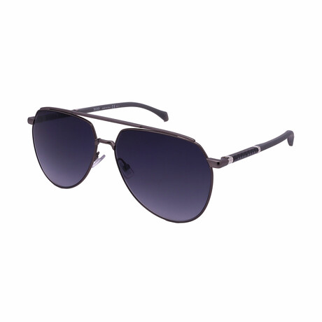 Hugo Boss // Men's 1130-S-R80 Polarized Sunglasses // Dark Ruthenium