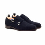 Watford Captoe Double Monk // Dark Blue (Euro: 39)