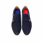 Watford Captoe Double Monk // Dark Blue (Euro: 39)
