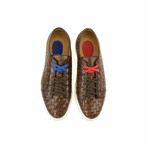 Braided Sneaker Blucher // Brown (Euro: 39)