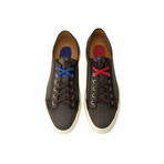 Edgar Sneaker Blucher // Tartan Dark Brown + Chocolate (Euro: 39)