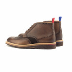 Charles Military Brogue Boot // Dark Brown + Chocolate (Euro: 39)