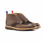 Charles Military Brogue Boot // Dark Brown + Chocolate (Euro: 39)