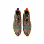 Stonegate Captoe Military Boot // Tartan Hunter + Brown (Euro: 39)