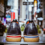 Russel Double Monk Full Brogue // Dark Blue (Euro: 39)