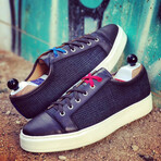 Elwood Captoe Sneaker Blucher // Tartan Dark Gray + Dark Gray (Euro: 39)