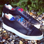 Edgar Sneaker Blucher // Tartan Dark Gray + Dark Gray (Euro: 39)