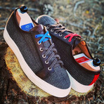 Edgar Sneaker Blucher // Tartan Dark Brown + Chocolate (Euro: 39)