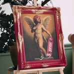 Amor // Red Gold Frame (30"H x 25"W x 2.3"D)