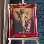 Amor // Red Gold Frame (30"H x 25"W x 2.3"D)