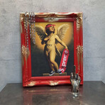 Amor // Red Gold Frame (30"H x 25"W x 2.3"D)