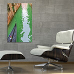 Gondola Crossing Small Canal, Venice, Italy (8"H x 12"W x 0.75"D)