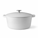 Milo by Kana // Classic Dutch Oven // 5.5 Qt // White + Silver