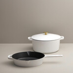 Milo By Kana // 3-Piece Cookware Set // White