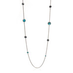 Rock Candy Sterling Silver + Blue Topaz Necklace // 36" // Store Display