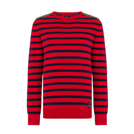 Chris Round Neck Pullover // Red (XS)