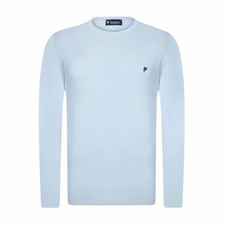 Everett Round Neck Pullover // Blue (XL)
