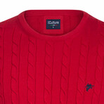 Jasper Round Neck Pullover // Red (XL)