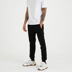 Side Mesh Sweatpants // Black (S)