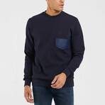 Flexi Pocket Basic Sweatshirt // Navy (M)
