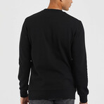 Snap Pocket Basic Sweatshirt // Black (2XL)