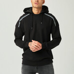 Reflective Oversize Hoodie // Black (S)