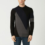Diagonal Knitwear // Black (2XL)