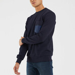 Flexi Pocket Basic Sweatshirt // Navy (M)