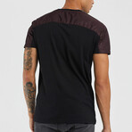 Arm Split Crewneck Basic T-Shirt // Black (Large)