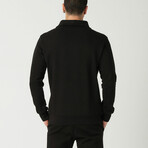 Half Zipper Sweatshirt // Black (L)