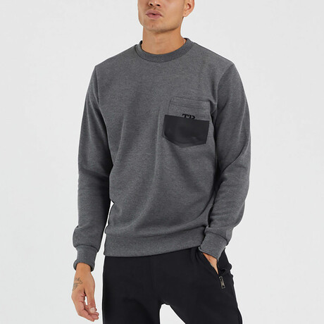 Flexi Pocket Basic Sweatshirt // Anthracite (S)
