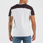 Arm Split Crewneck Basic T-Shirt // White (Large)