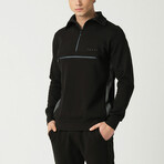 Half Zipper Sweatshirt // Black (L)