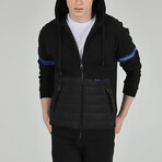 Quilt Zipper Jacket // Black (L)