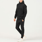 Parachute Hoodie // Black (L)
