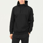 Parachute Hoodie // Black (L)