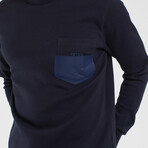 Flexi Pocket Basic Sweatshirt // Navy (M)