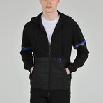 Quilt Zipper Jacket // Black (L)