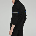 Quilt Zipper Jacket // Black (L)