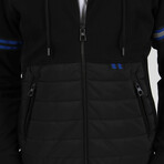 Quilt Zipper Jacket // Black (L)