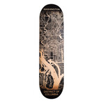 Engraved Skateboard Map // Washington, DC