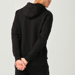 Stripe Sleeve Hoodie // Black (2XL)