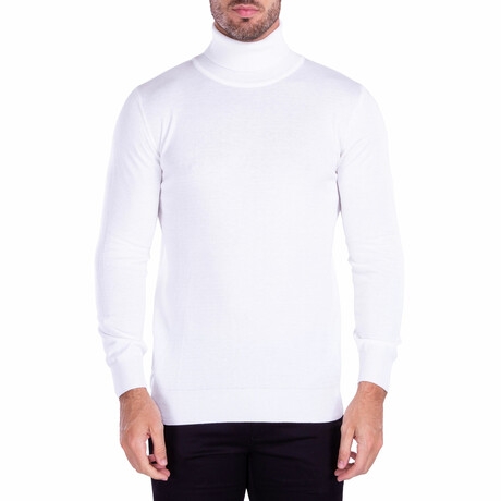 Essentials Turtleneck Sweater // White (S)