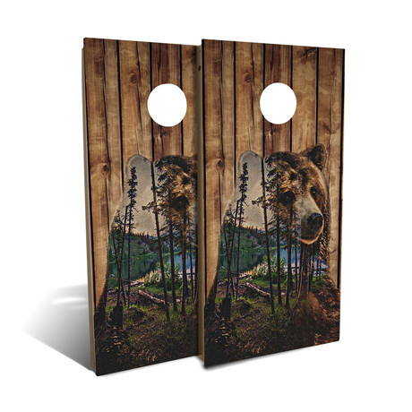Bear Mountain // Cornhole Board Set