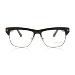 Men's Rectangular Optical Frame // Black + Gunmetal