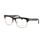 Men's Rectangular Optical Frame // Black + Gunmetal